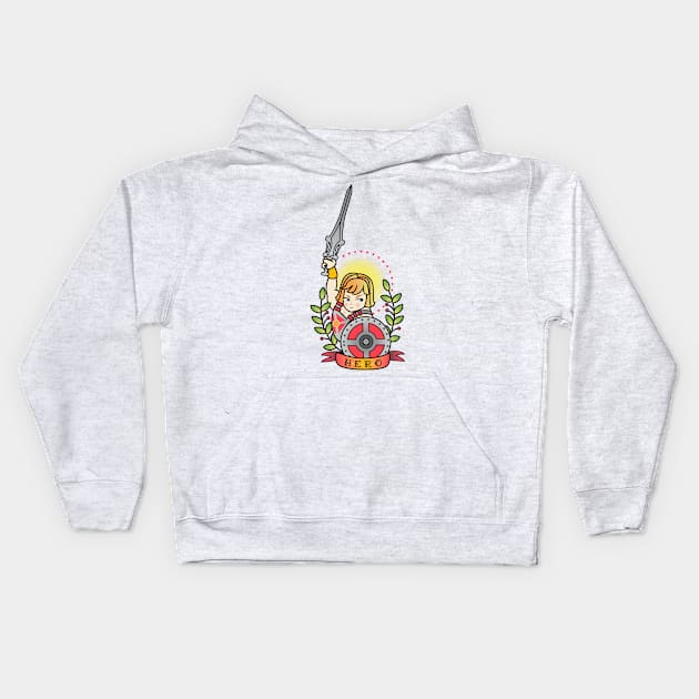 Tattoo Heman Motu Kids Hoodie by LADYLOVE